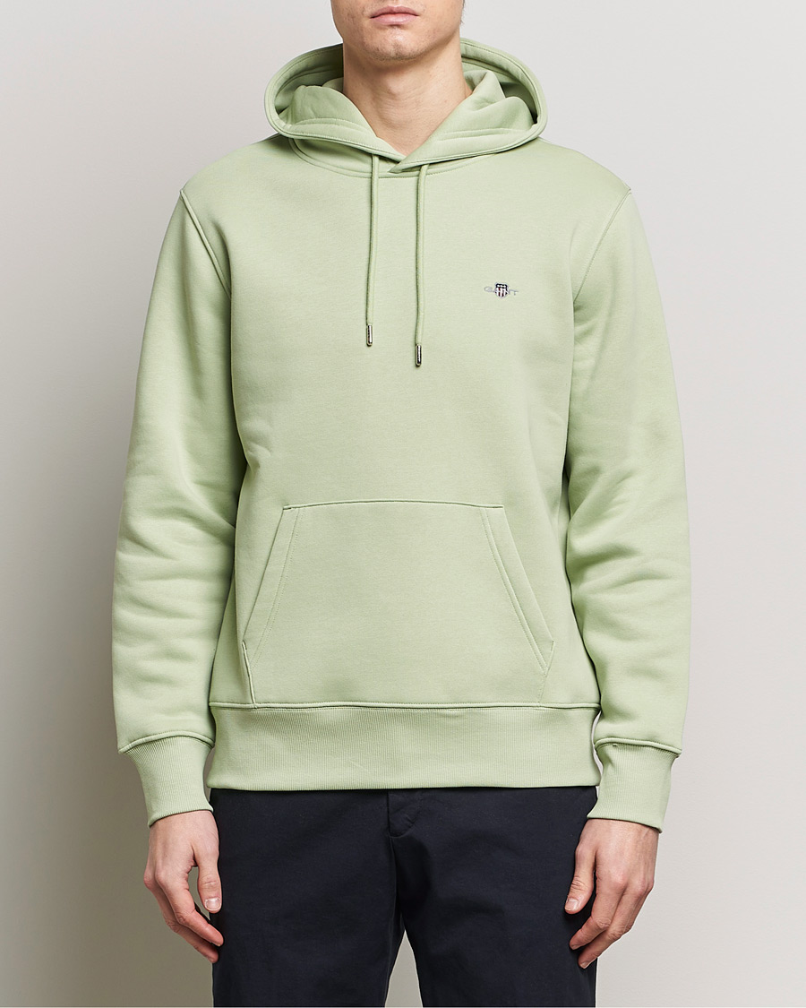 Herr | Tröjor | GANT | Original Shield Logo Hoodie Milky Matcha