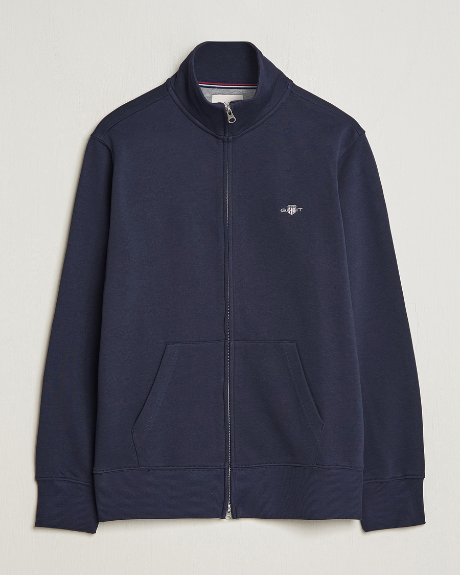 Herr | Tröjor | GANT | Original Full Zip Evening Blue