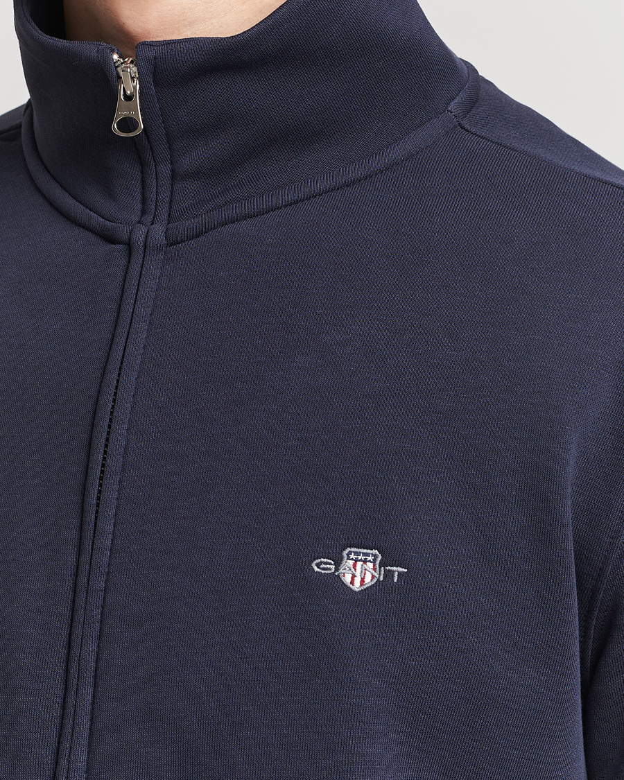 Herr | Tröjor | GANT | Original Full Zip Evening Blue