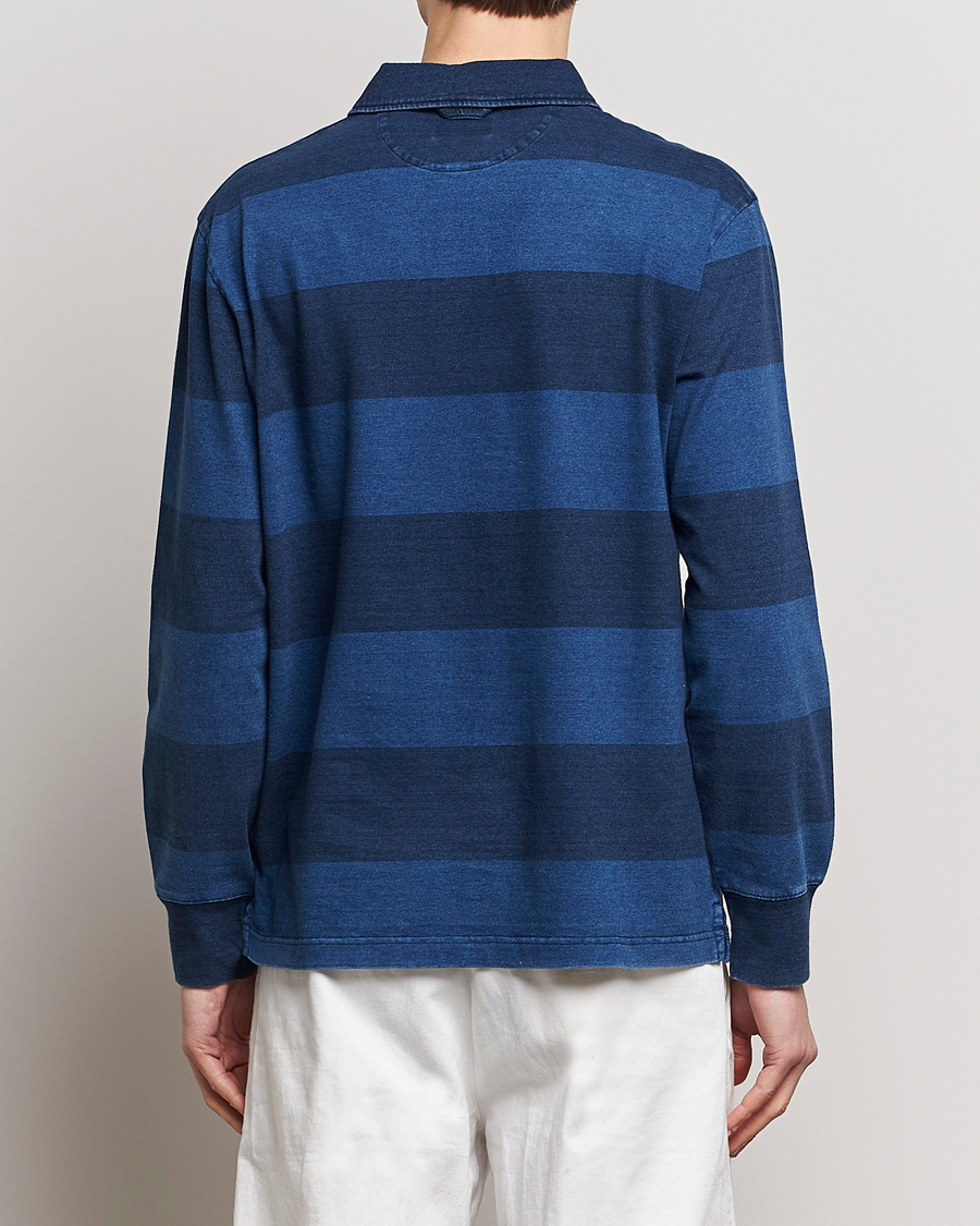 Herr | Tröjor | GANT | Barstriped Rugger Navy/Indigo