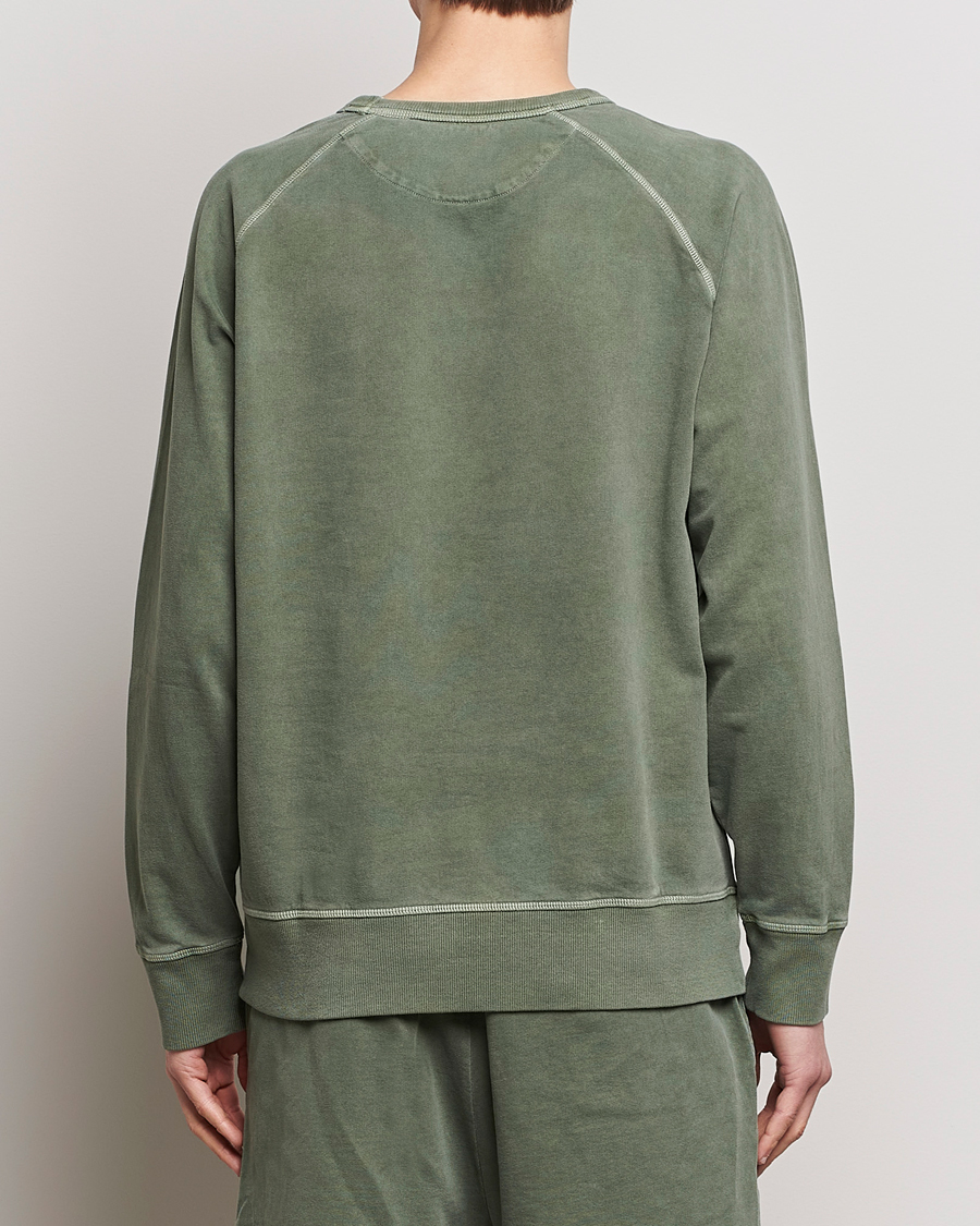 Herr | Tröjor | GANT | Sunbleached Crew Neck Sweatshirt Pine Green