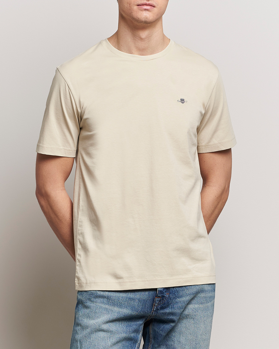 Herr | Kläder | GANT | The Original T-Shirt Silky Beige