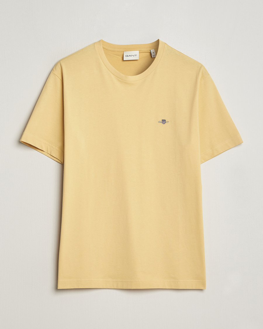 Herr | T-Shirts | GANT | The Original T-Shirt Dusty Yellow
