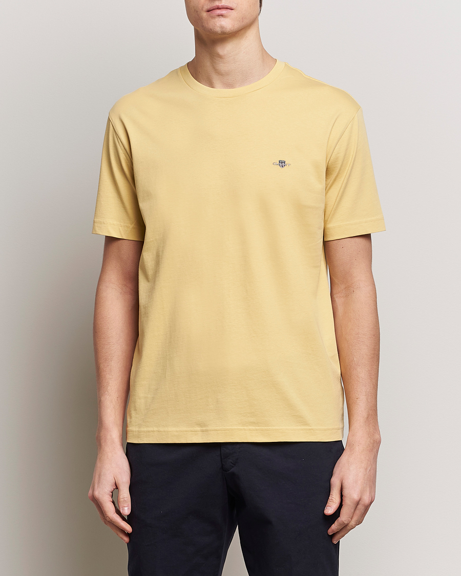 Herr | Preppy Authentic | GANT | The Original T-Shirt Dusty Yellow