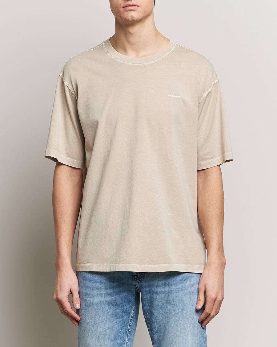 Herr | T-Shirts | GANT | Sunbleached T-Shirt Silky Beige