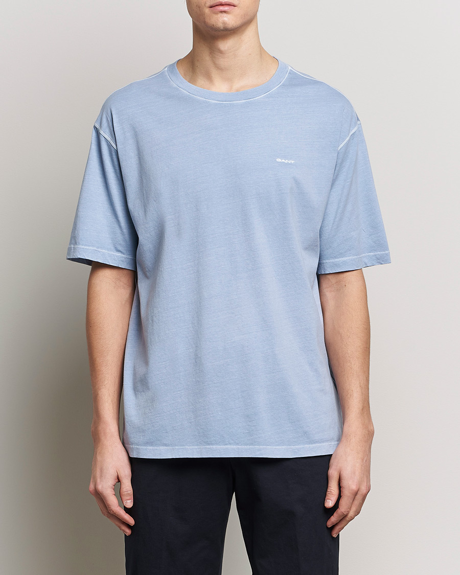 Herr | T-Shirts | GANT | Sunbleached T-Shirt Dove Blue