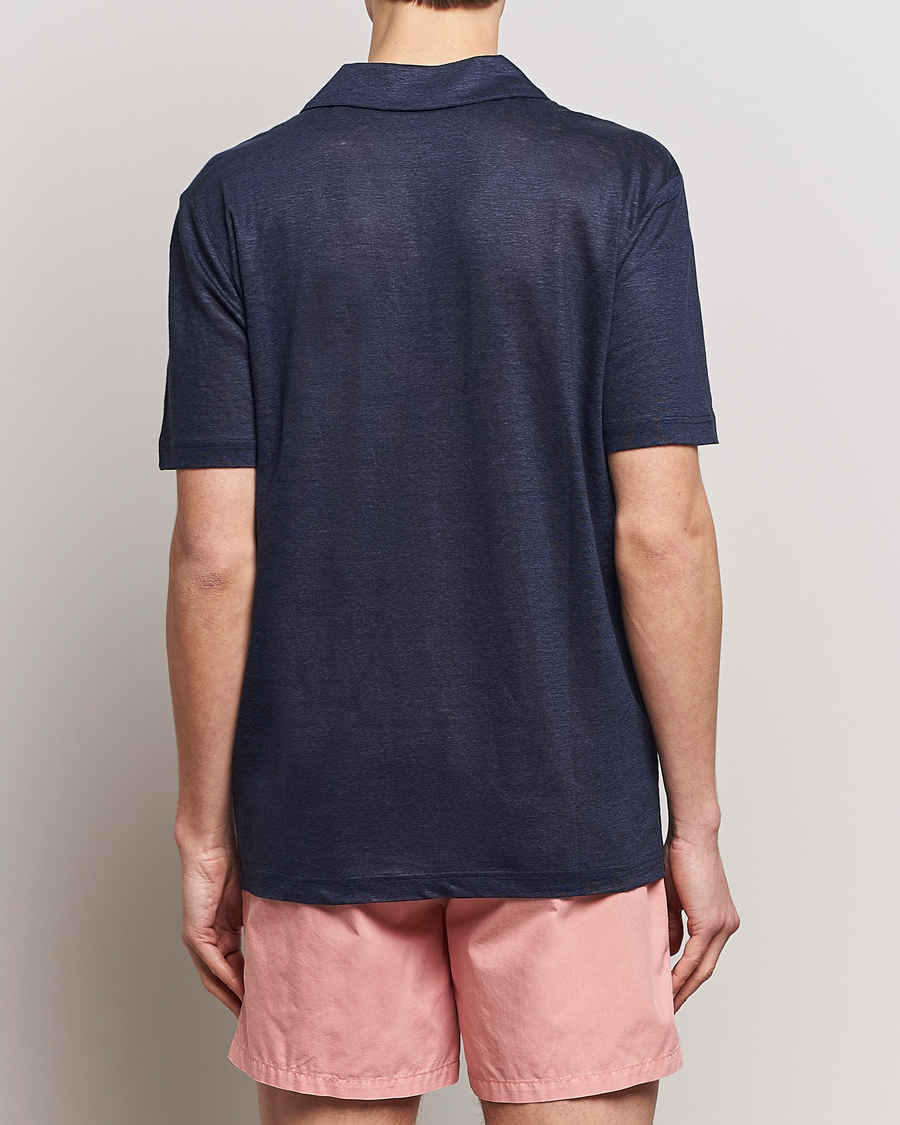 Herr | Pikéer | GANT | Linen Polo Evening Blue