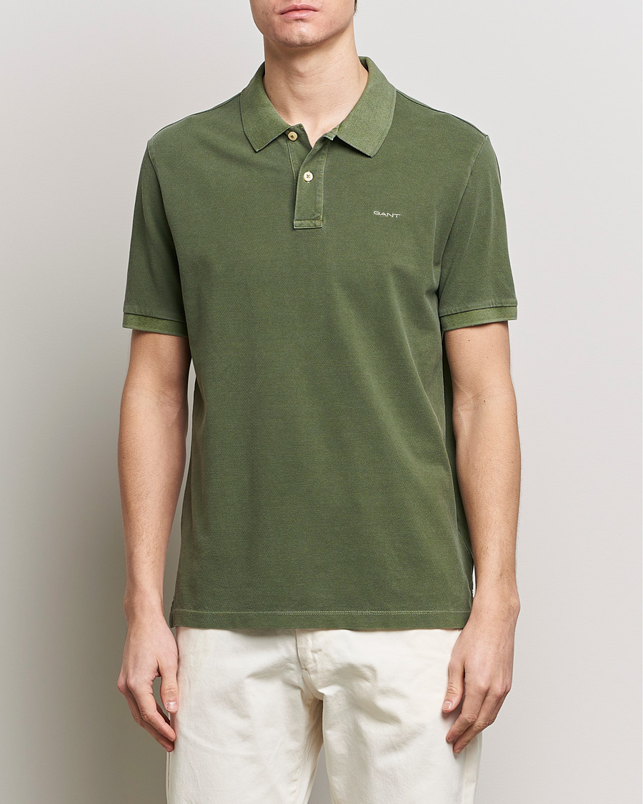 Herr | Preppy Authentic | GANT | Sunbleached Polo Pine Green