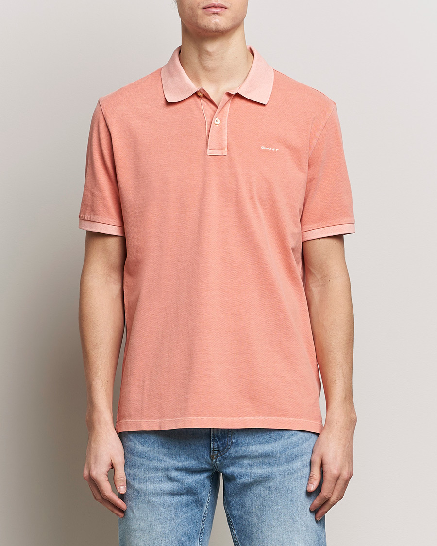 Herr | Kläder | GANT | Sunbleached Polo Peachy Pink