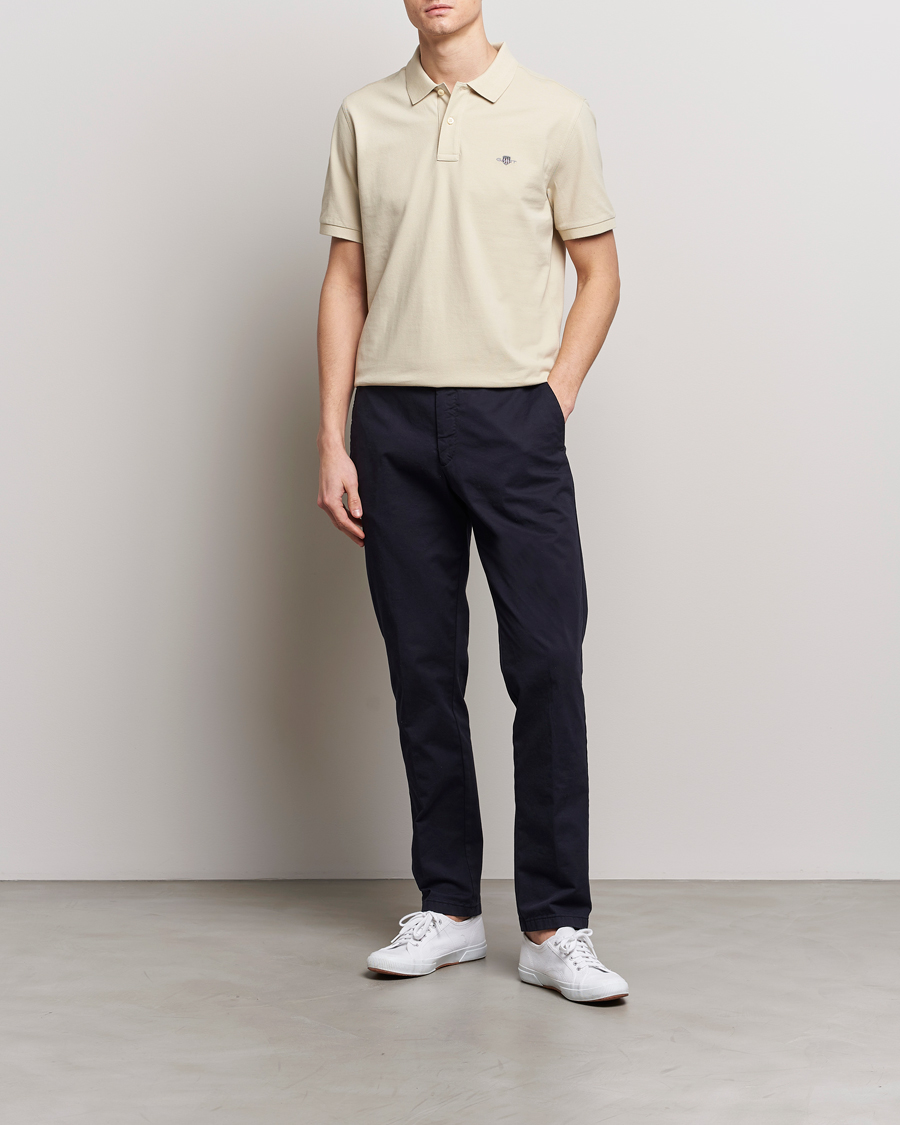 Herr | Pikéer | GANT | The Original Polo Silky Beige