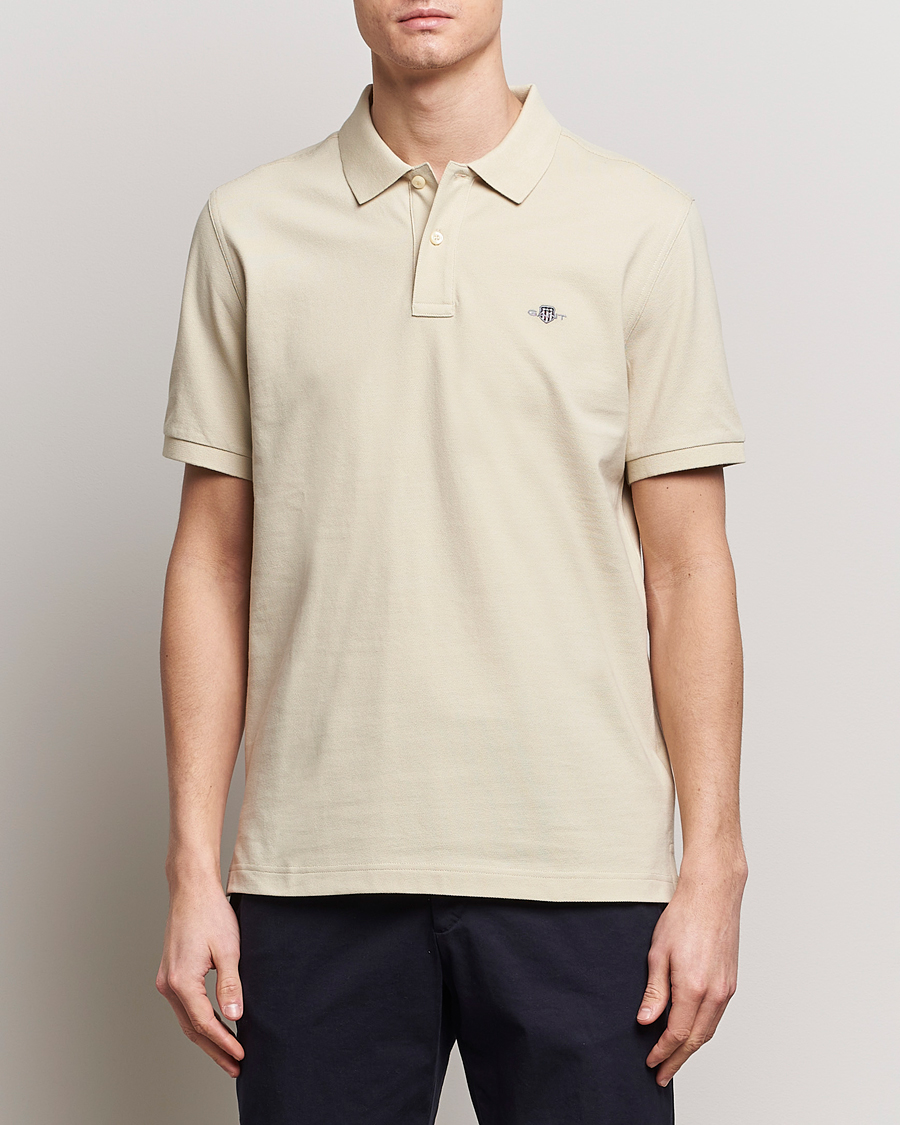 Herre | GANT | GANT | The Original Polo Silky Beige