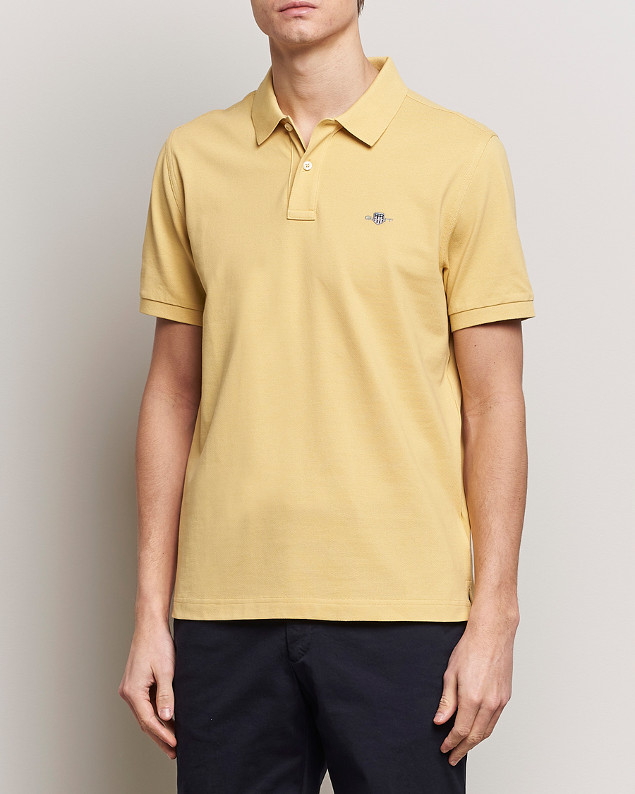 Herr | Pikéer | GANT | The Original Polo Dusty Yellow