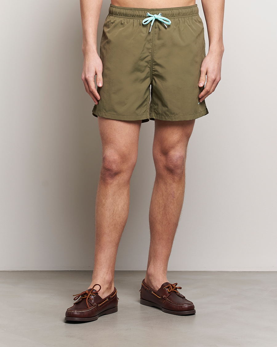 Herr | Badbyxor | GANT | Basic Swimshorts Juniper Green