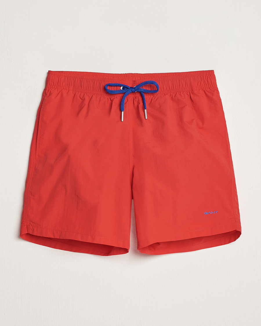 Herr | Badbyxor | Gant | Basic Swimshorts Bright Red