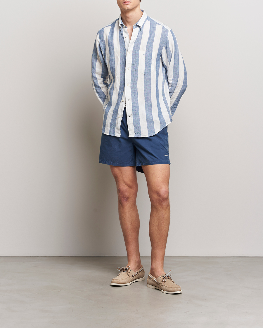 Herr | Badbyxor | GANT | Sunbleached Swimshorts Dusty Blue Sea