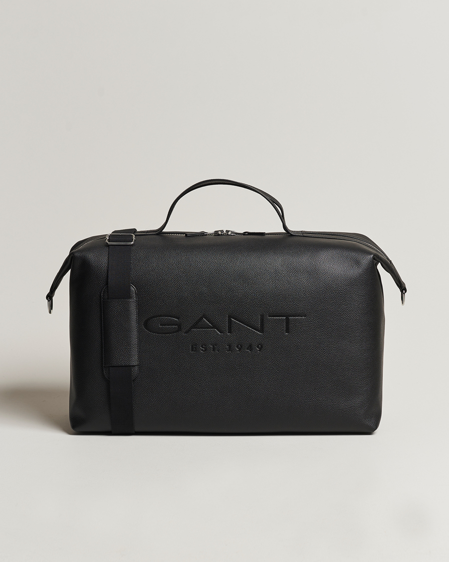 Herr | GANT Leather Weekendbag Black | GANT | Leather Weekendbag Black