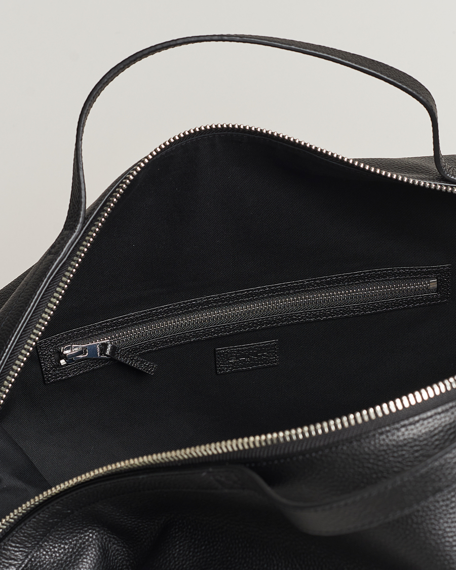 Herr | GANT Leather Weekendbag Black | GANT | Leather Weekendbag Black