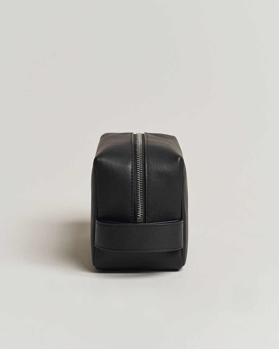 Herr | GANT Leather Wash Bag Black | GANT | Leather Wash Bag Black