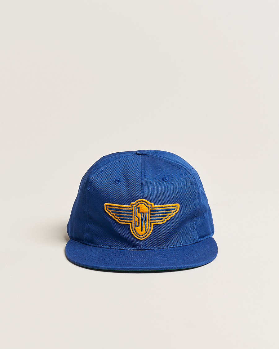 Herr | Ebbets Field Flannels Made in USA Stewart-Warner 1930 Vintage Cap Blue | Ebbets Field Flannels | Made in USA Stewart-Warner 1930 Vintage Cap Blue
