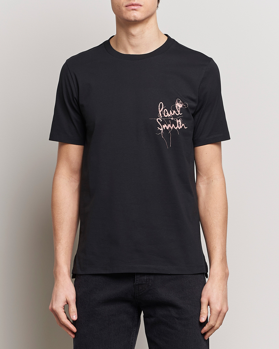 Herr | T-Shirts | Paul Smith | Organic Cotton Logo Crew Neck T-Shirt Black