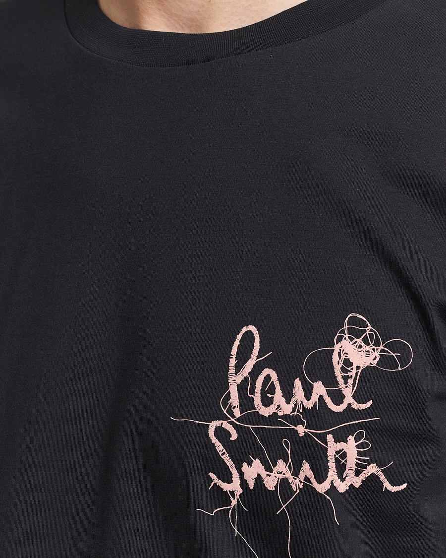 Herr | T-Shirts | Paul Smith | Organic Cotton Logo Crew Neck T-Shirt Black