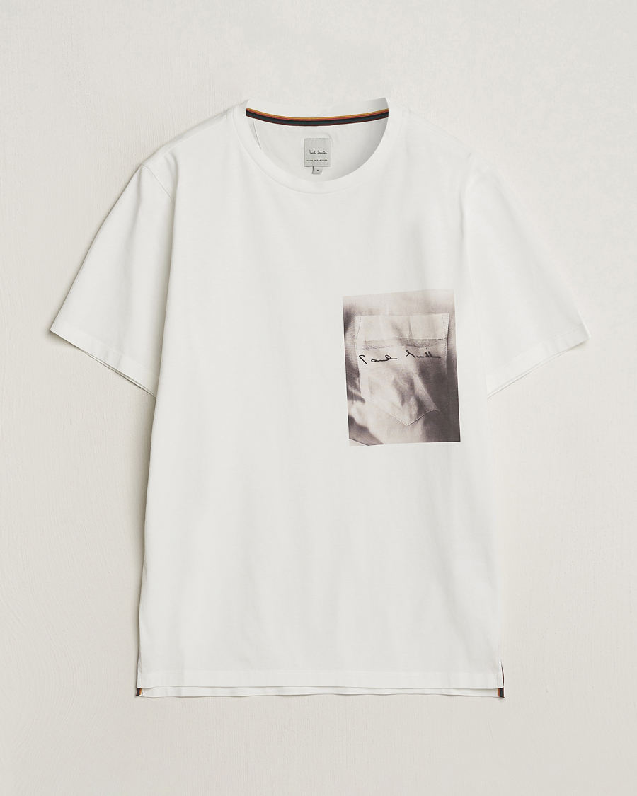 Herr | T-Shirts | Paul Smith | Organic Cotton Printed T-Shirt White