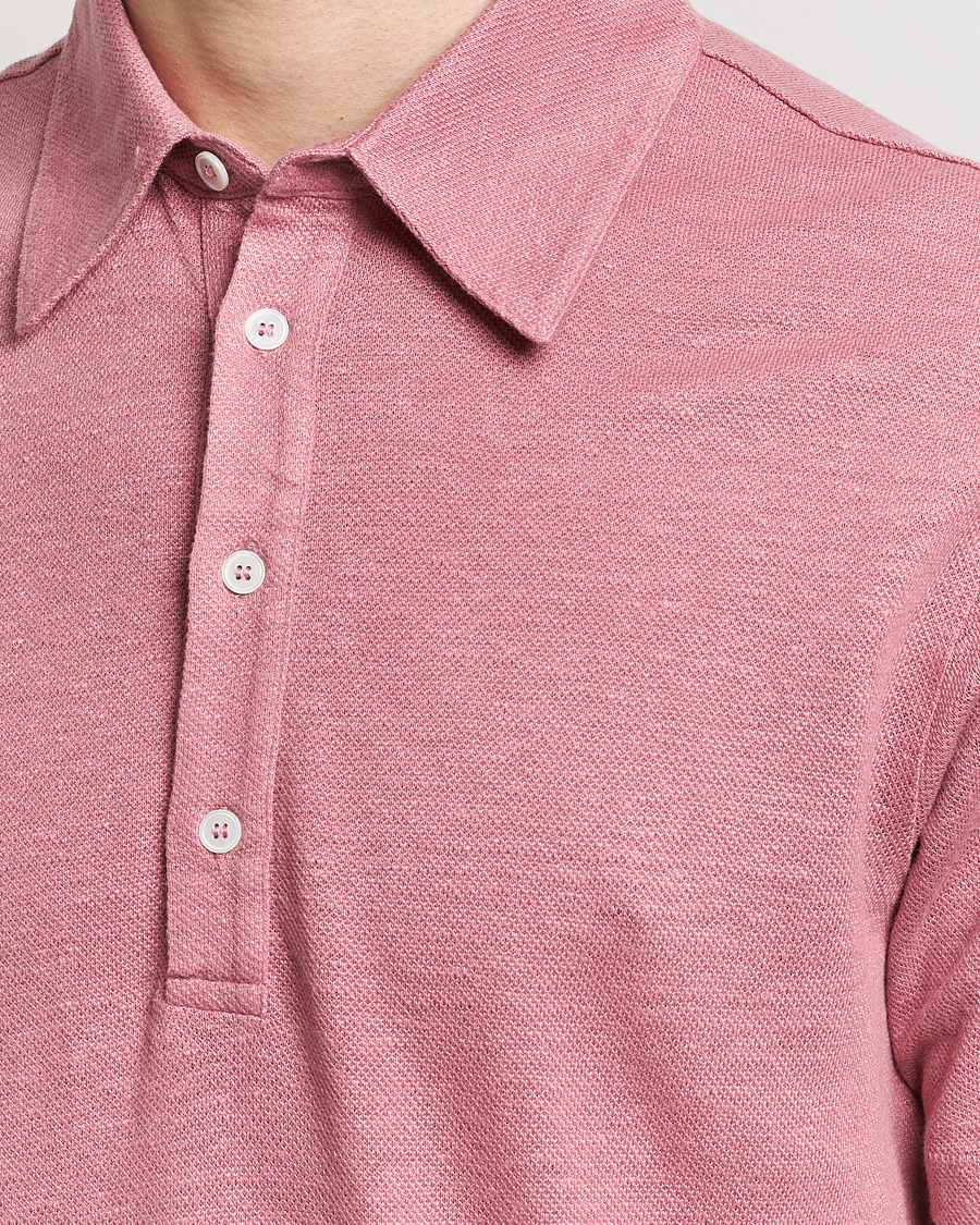 Herr | Pikéer | Paul Smith | Linen Polo Pink