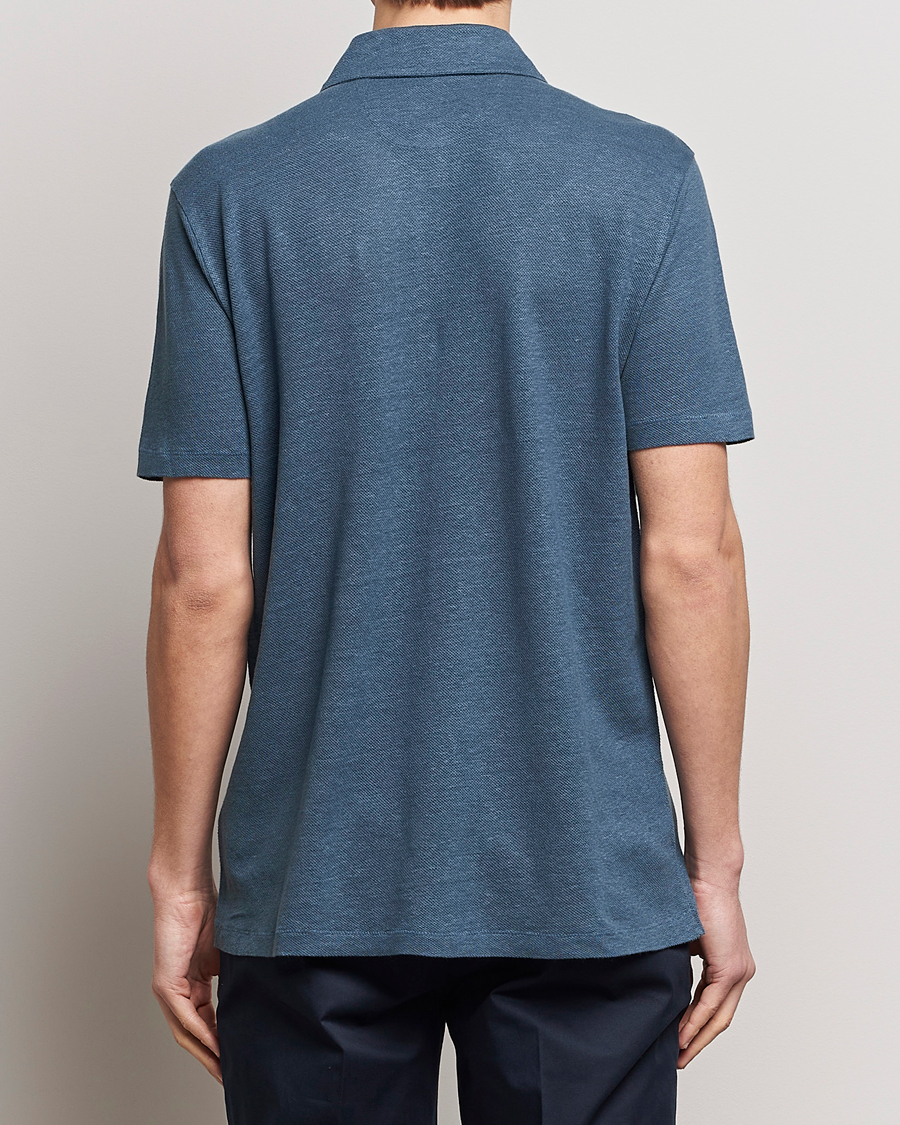 Herr | Pikéer | Paul Smith | Linen Polo Blue