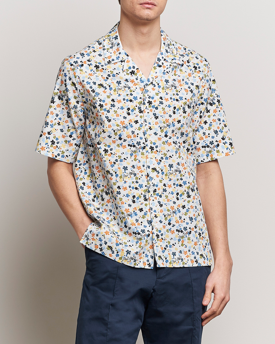 Herr | Lojalitetserbjudande | Paul Smith | Printed Flower Resort Short Sleeve Shirt White