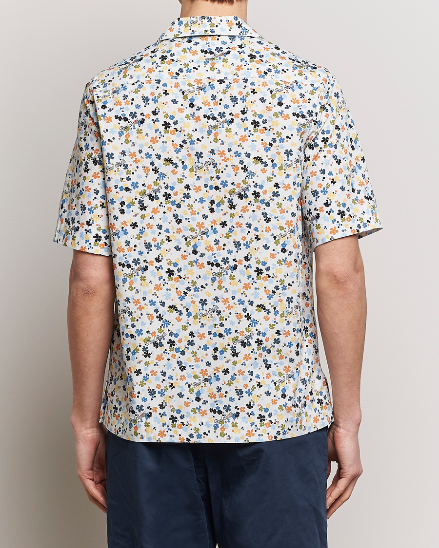 Herr | Skjortor | Paul Smith | Printed Flower Resort Short Sleeve Shirt White
