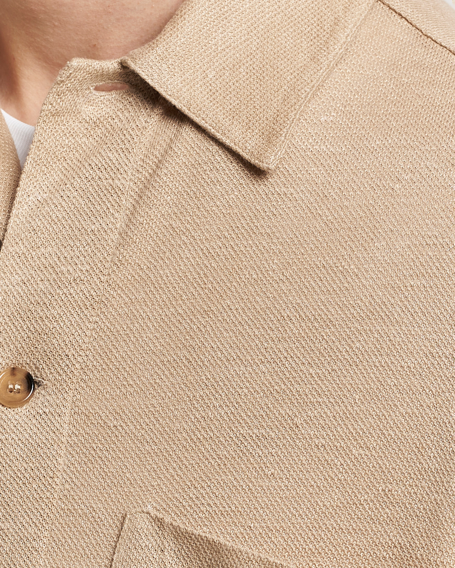 Herr | Skjortor | Paul Smith | Linen Jersey Shirt Beige