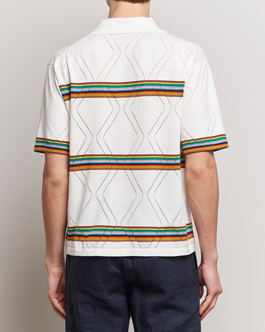 Herr | Skjortor | Paul Smith | Cotton Knitted Short Sleeve Shirt White