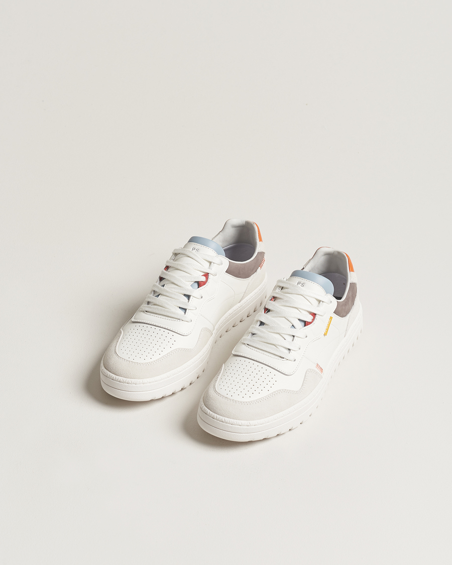 Herr | PS Paul Smith Ellis Leather/Suede Sneaker White | PS Paul Smith | Ellis Leather/Suede Sneaker White