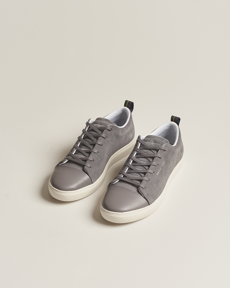 Herr | Best of British | PS Paul Smith | Lee Cap Toe Suede Sneaker Grey