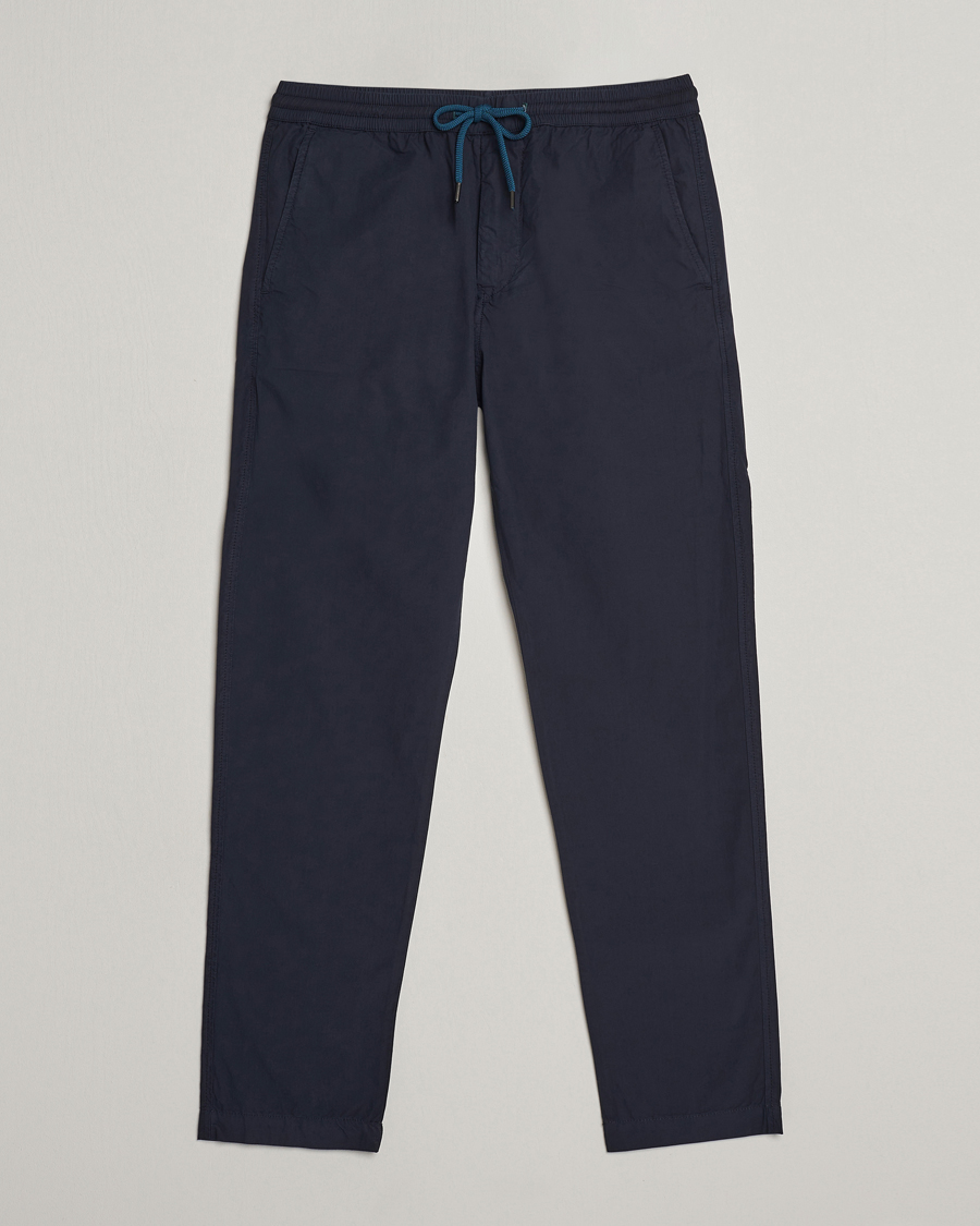 Herr | Byxor | PS Paul Smith | Cotton Drawstring Trousers Navy