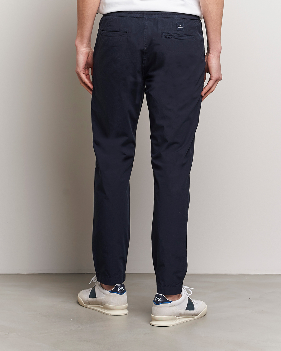 Herr | Byxor | PS Paul Smith | Cotton Drawstring Trousers Navy