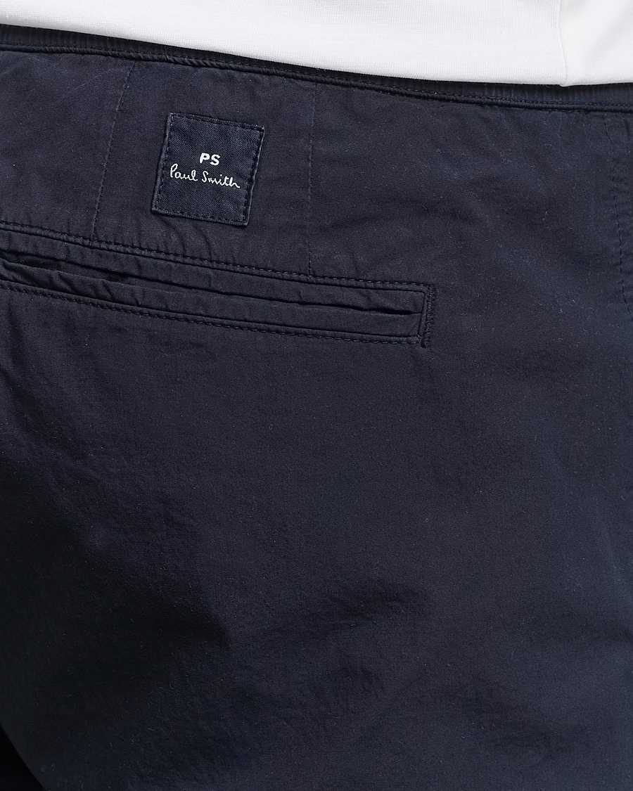 Herr | Byxor | PS Paul Smith | Cotton Drawstring Trousers Navy