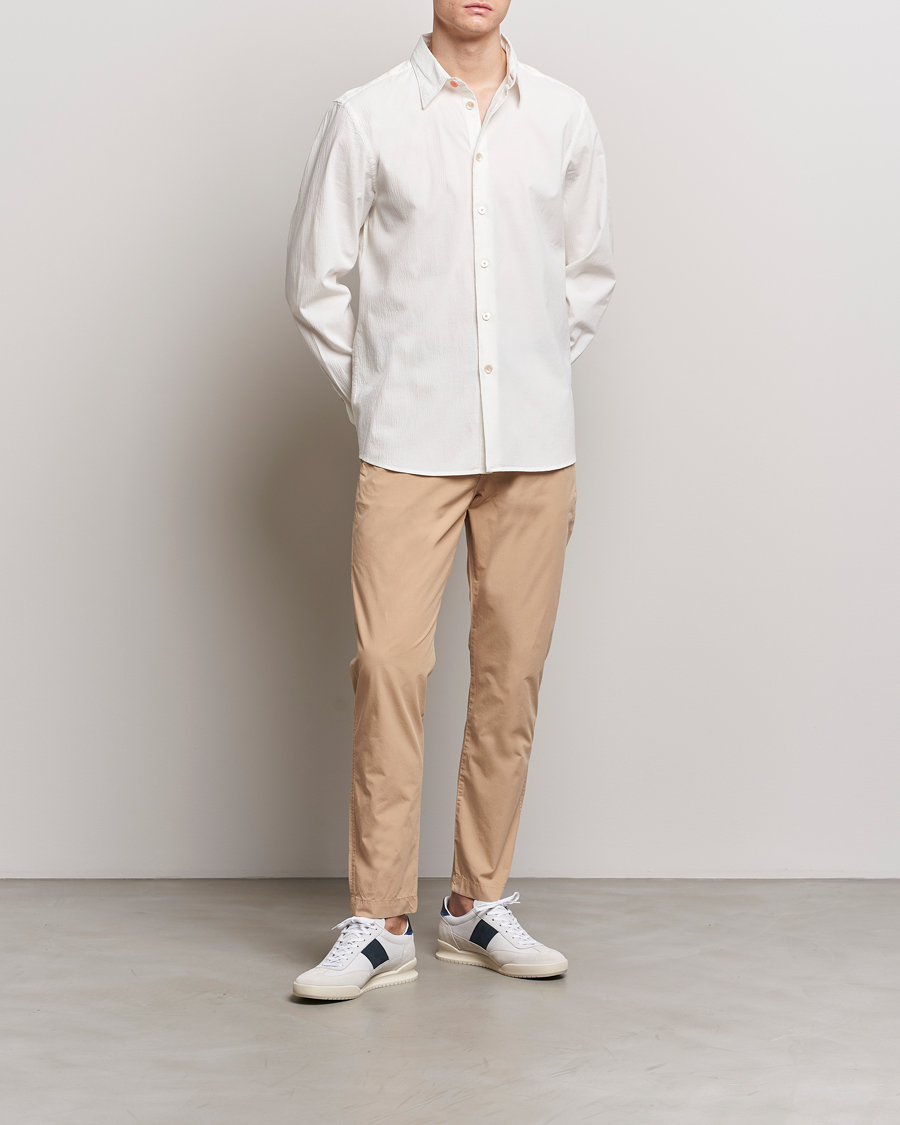 Herr | Byxor | PS Paul Smith | Cotton Drawstring Trousers Beige
