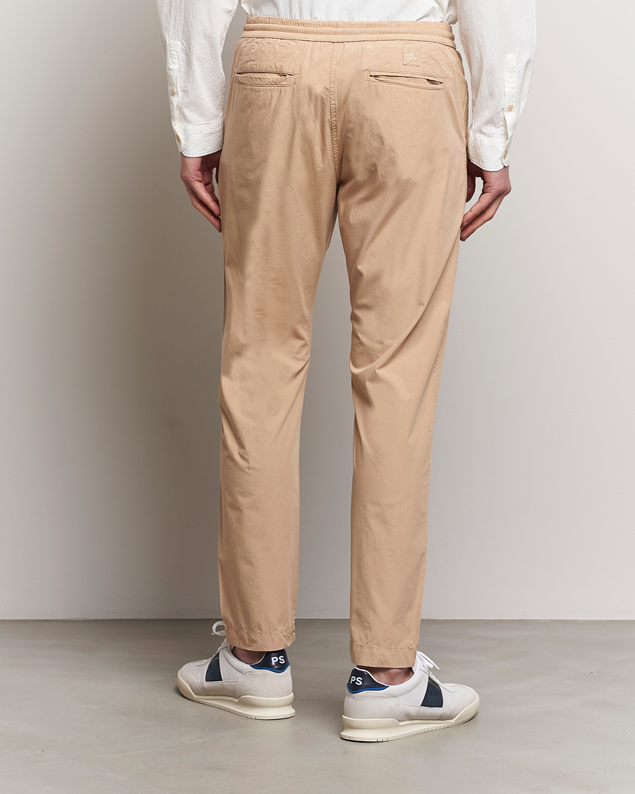 Herr | Byxor | PS Paul Smith | Cotton Drawstring Trousers Beige