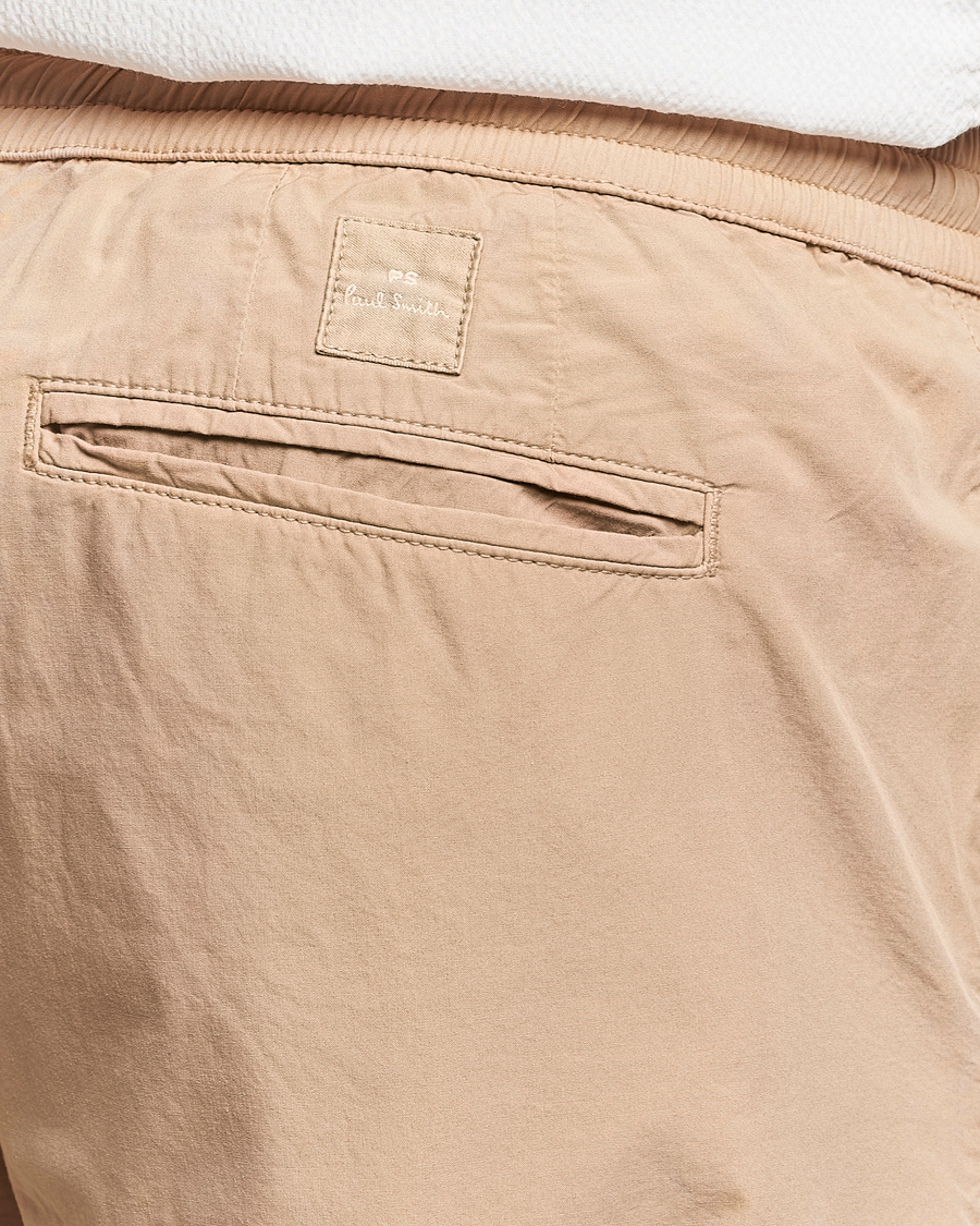 Herr | Byxor | PS Paul Smith | Cotton Drawstring Trousers Beige