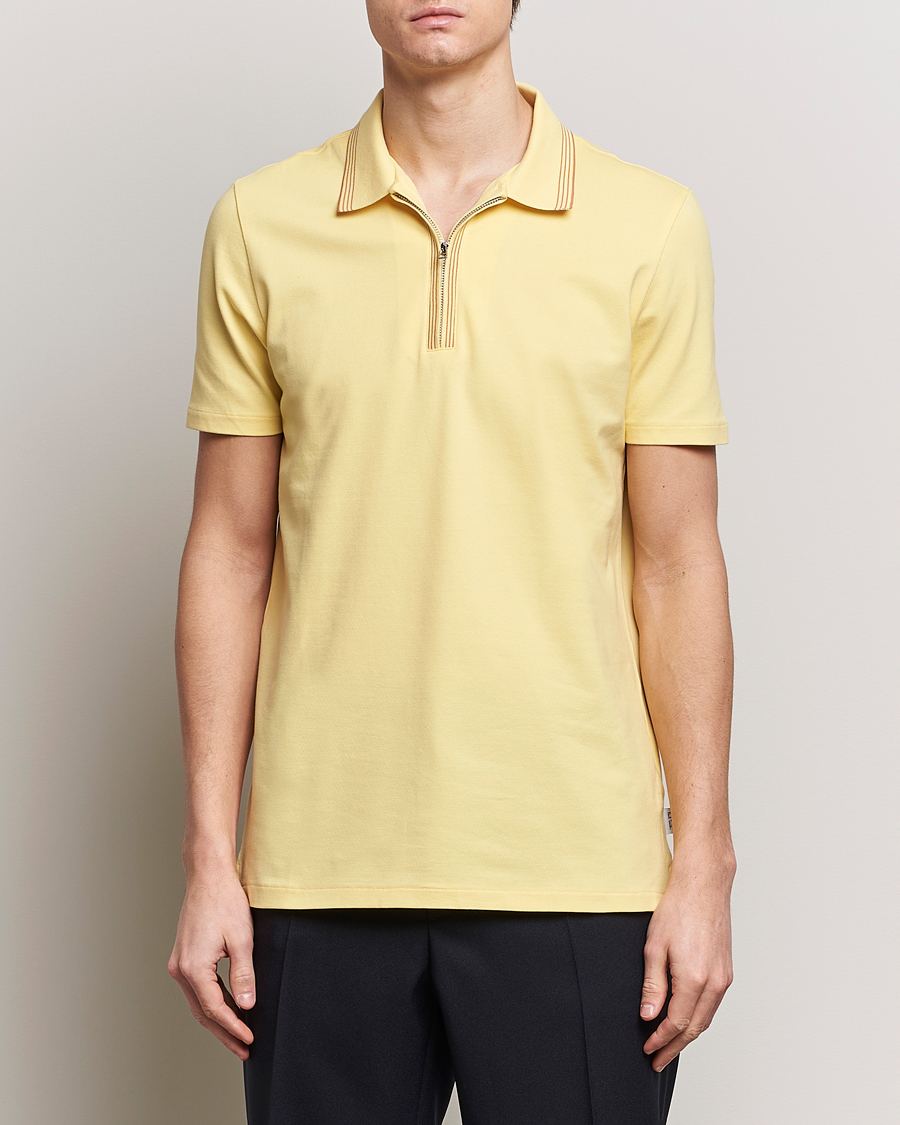 Herr | Avdelningar | PS Paul Smith | Regular Fit Half Zip Polo Yellow