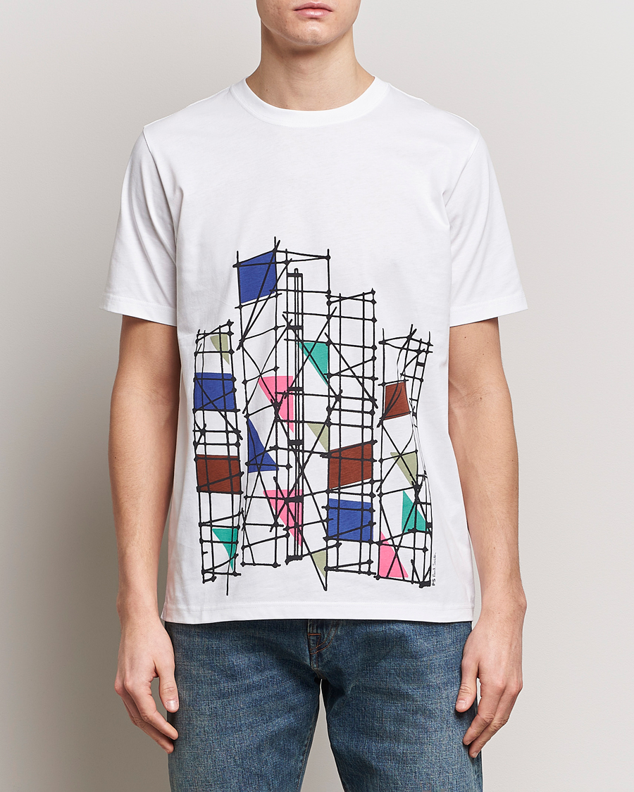 Herr | Avdelningar | PS Paul Smith | Organic Cotton Scaffold Crew Neck T-Shirt White