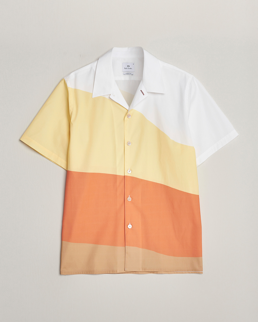 Herr | Skjortor | PS Paul Smith | Blocksstriped Resort Short Sleeve Shirt Multi