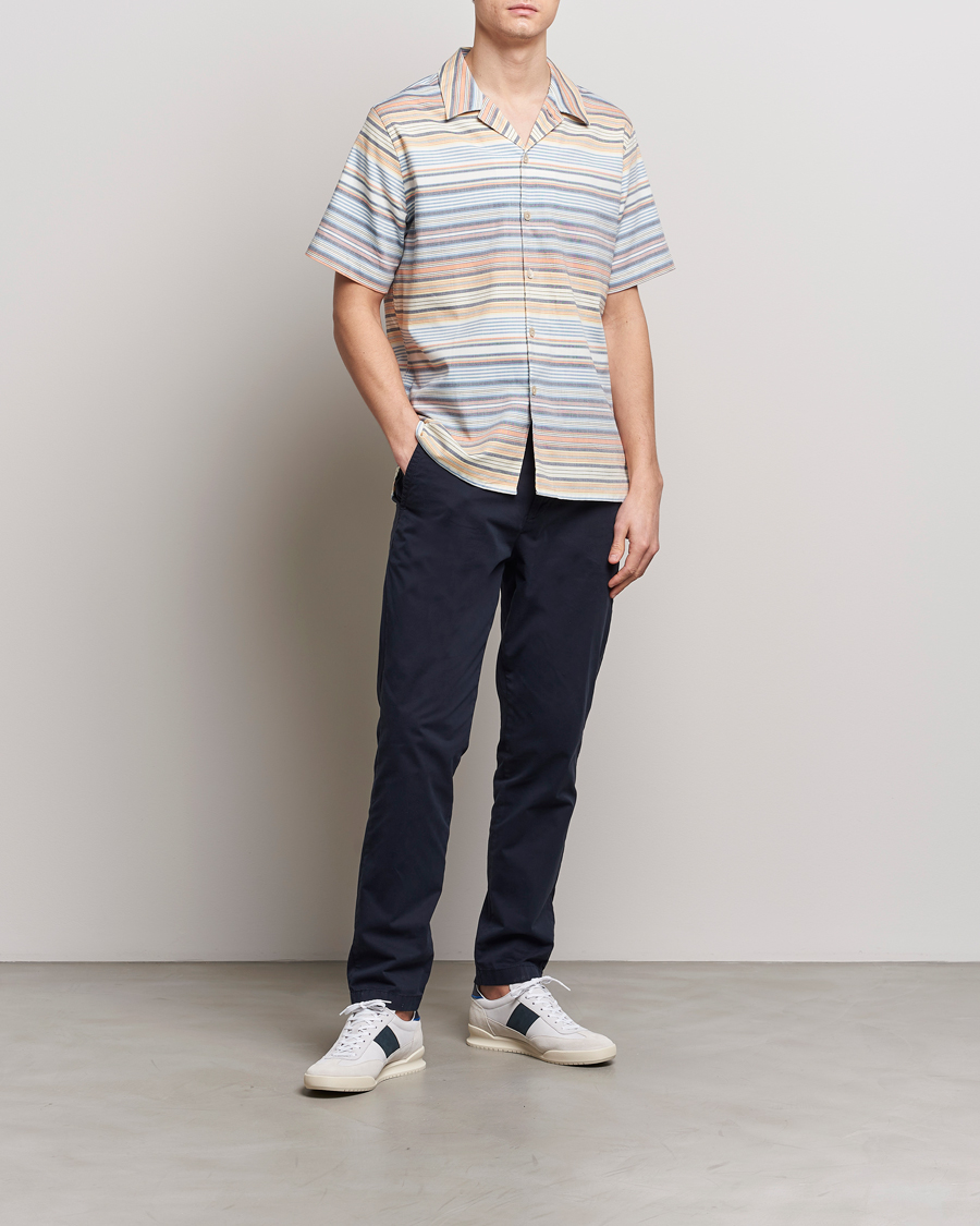 Herr | Skjortor | PS Paul Smith | Striped Resort Short Sleeve Shirt Multi