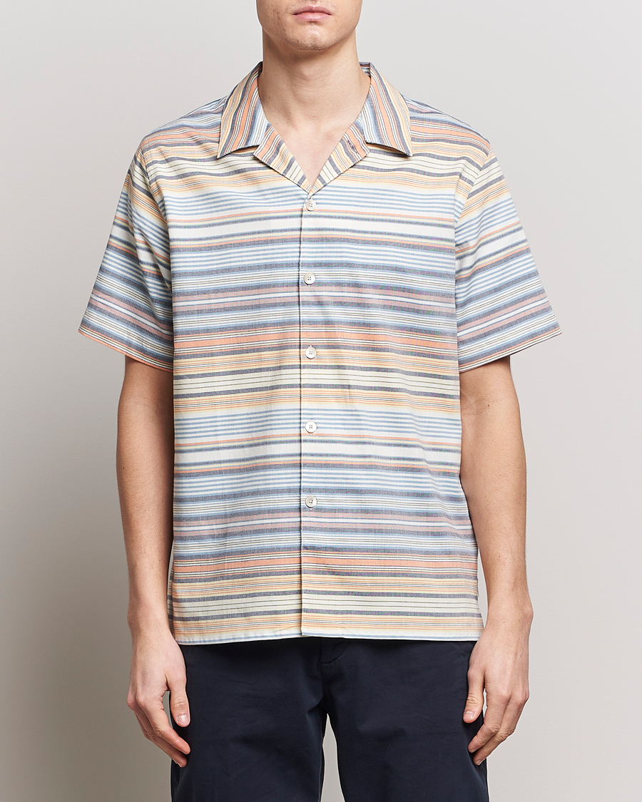 Herr | Kortärmade skjortor | PS Paul Smith | Striped Resort Short Sleeve Shirt Multi 