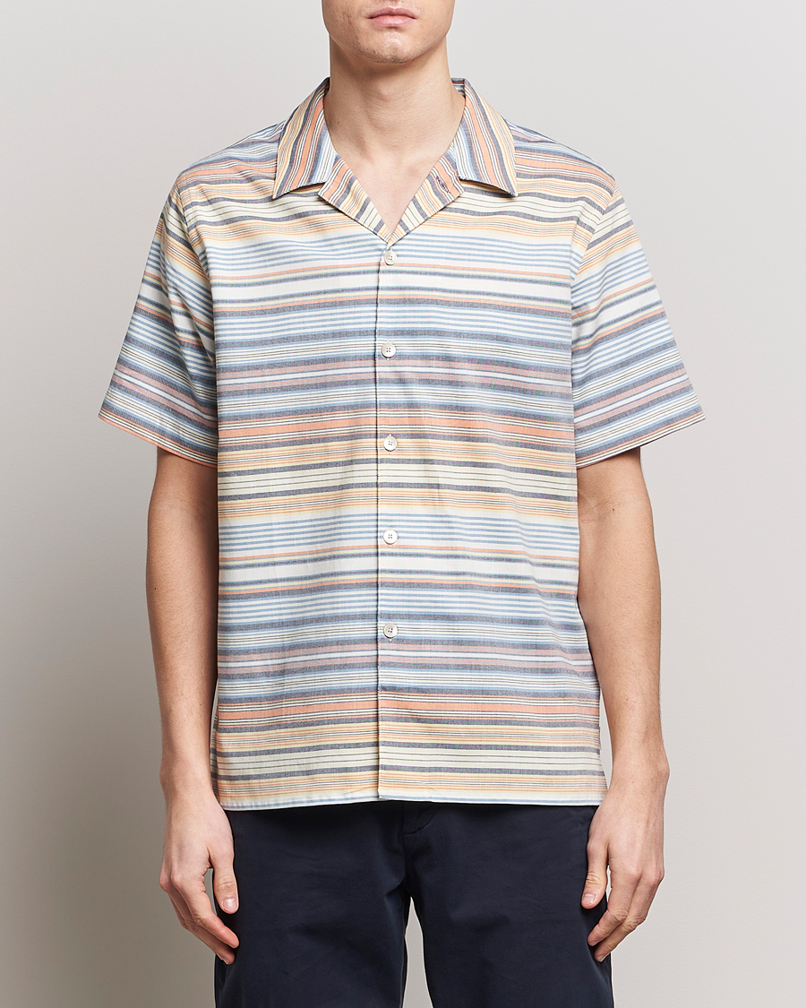 Herr | Skjortor | PS Paul Smith | Striped Resort Short Sleeve Shirt Multi