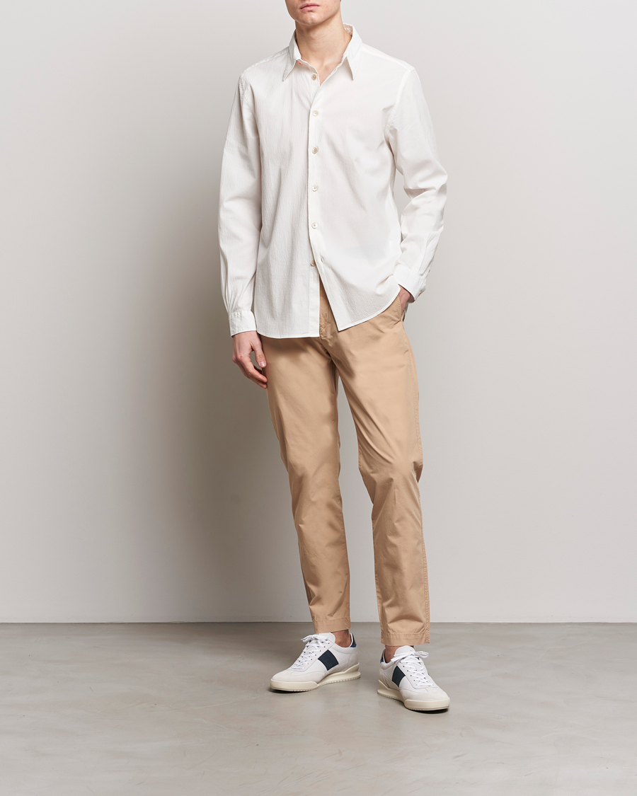 Herr | Skjortor | PS Paul Smith | Regular Fit Seersucker Shirt White