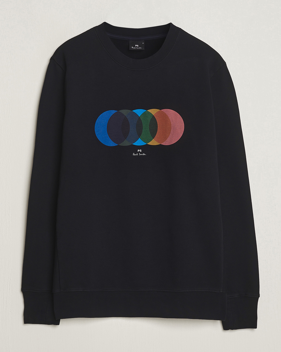Herr | Tröjor | PS Paul Smith | Circles Crew Neck Sweatshirt Black