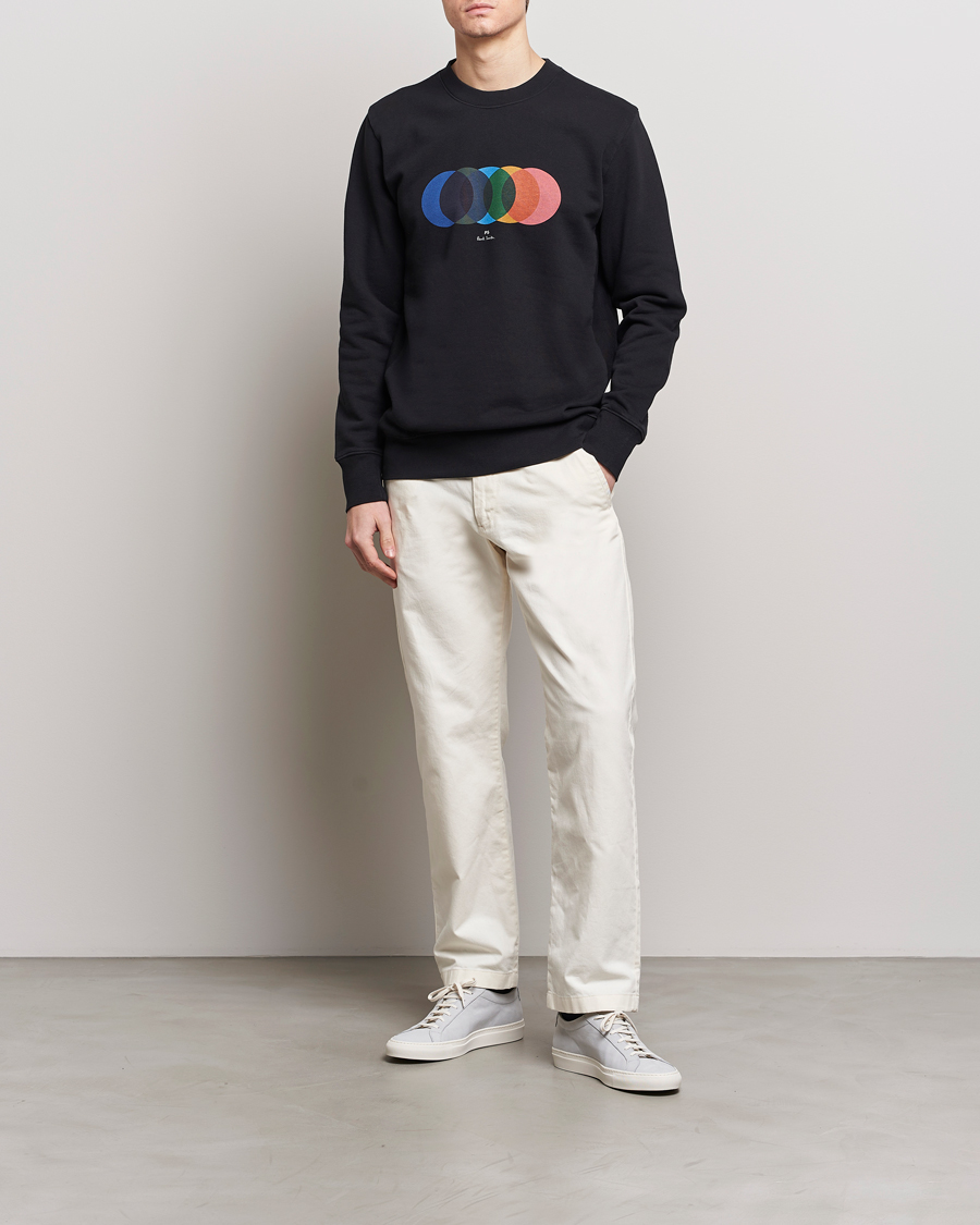 Herr | Tröjor | PS Paul Smith | Circles Crew Neck Sweatshirt Black