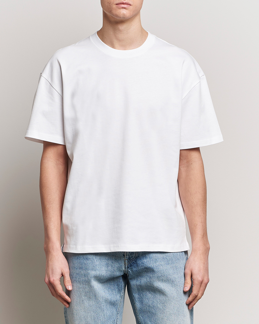 Herr | Kortärmade t-shirts | Bread & Boxers | Textured Heavy Crew Neck T-Shirt White